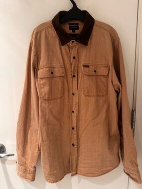 Brixton Brown Corduroy Collar Tan Jacket